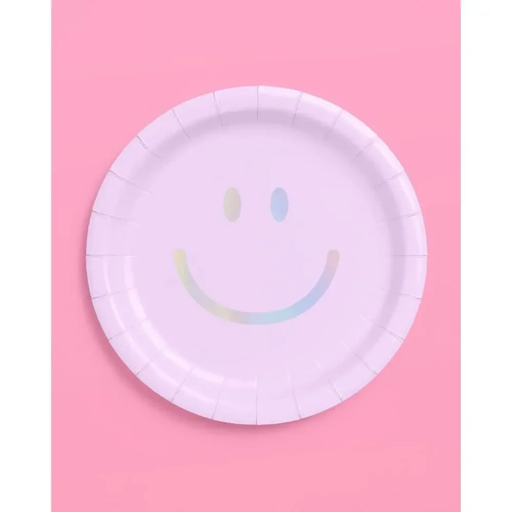 Fetti Smiley Paper Plates - 24 pk, 9